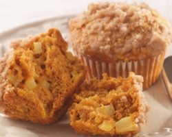 Victoria's Pumpkin Apple Streusel Muffins