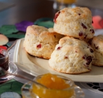 White Chocolate Cherry Scones
