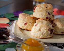 White Chocolate Cherry Scones